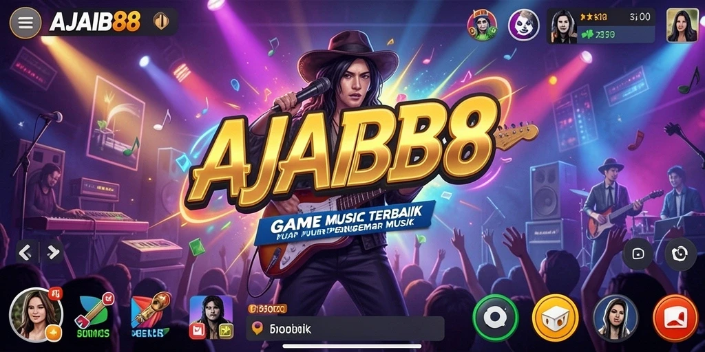 Screenshot AJAIB88 yang menampilkan gameplay musik yang seru.