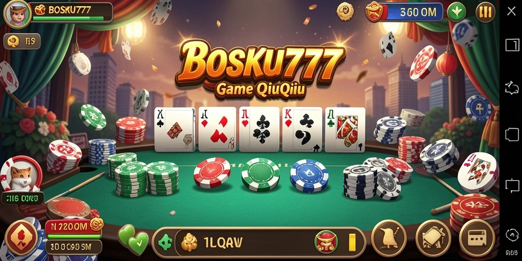 Screenshot gameplay QiuQiu di BOSKU777 yang seru.