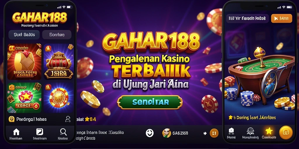 Tampilan menarik dari permainan Kasino di GAHAR188.