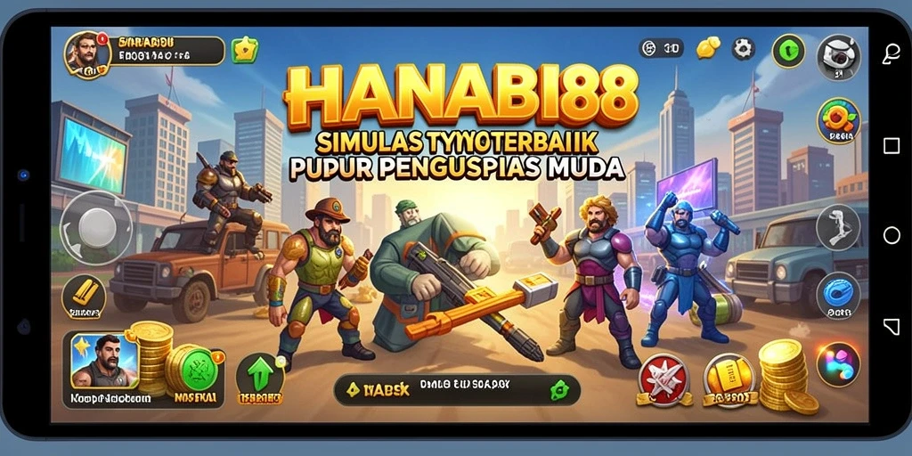 Tangkapan layar gameplay HANABI88 memperlihatkan aksi mengelola bisnis Tycoon.