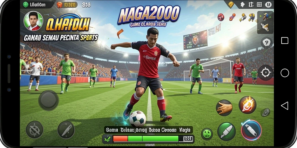 Tampilan gameplay seru dan menantang dalam NAGA2000.