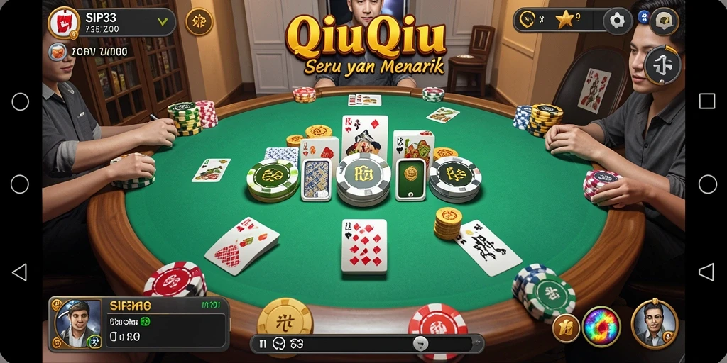 Tampilan screenshot menampilkan pengalaman seru bermain QiuQiu di SIP33.